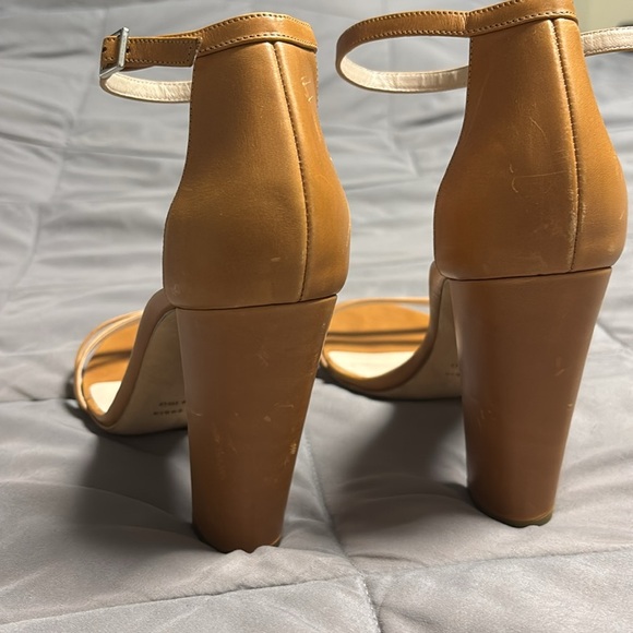 Emerson Fry Brown Leather Vero Cuoio Ankle Strap Heels Size 40 10 - Picture 10 of 15